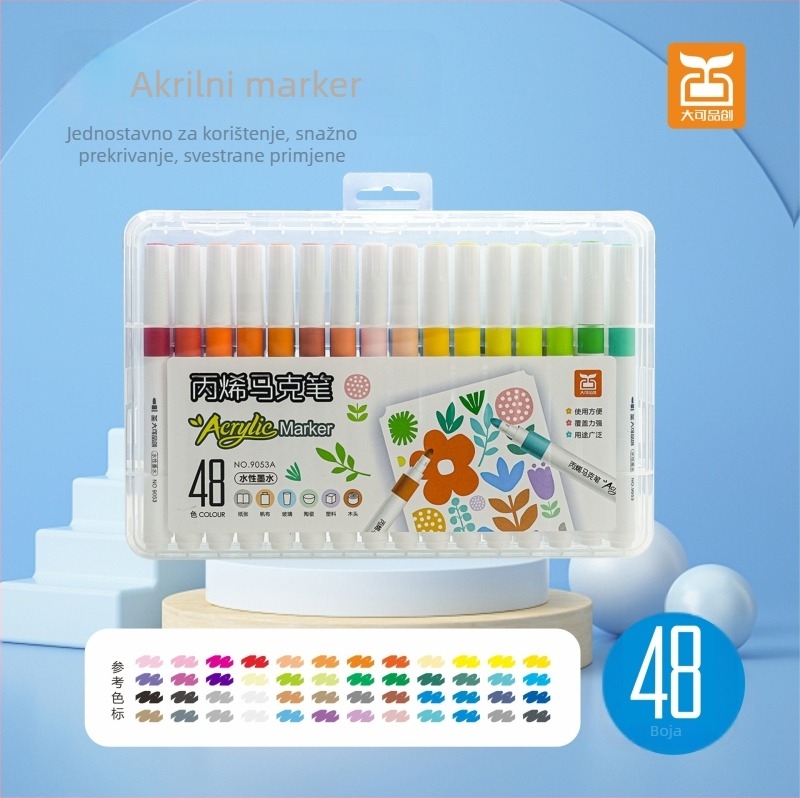 Dcan Chuxi marker na bazi vode za djecu i učenike – lako se pere, za crtanje i DIY grafiti