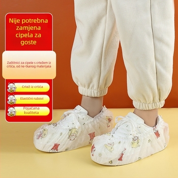 Jednokratne navlake za cipele od netkanog materijala, 50 komada, otporne na prašinu i protuklizne, za kućnu uporabu.