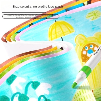 True Color akril marker s mekanim vrhom za umjetnost, velik kapacitet, osnovno pakiranje
