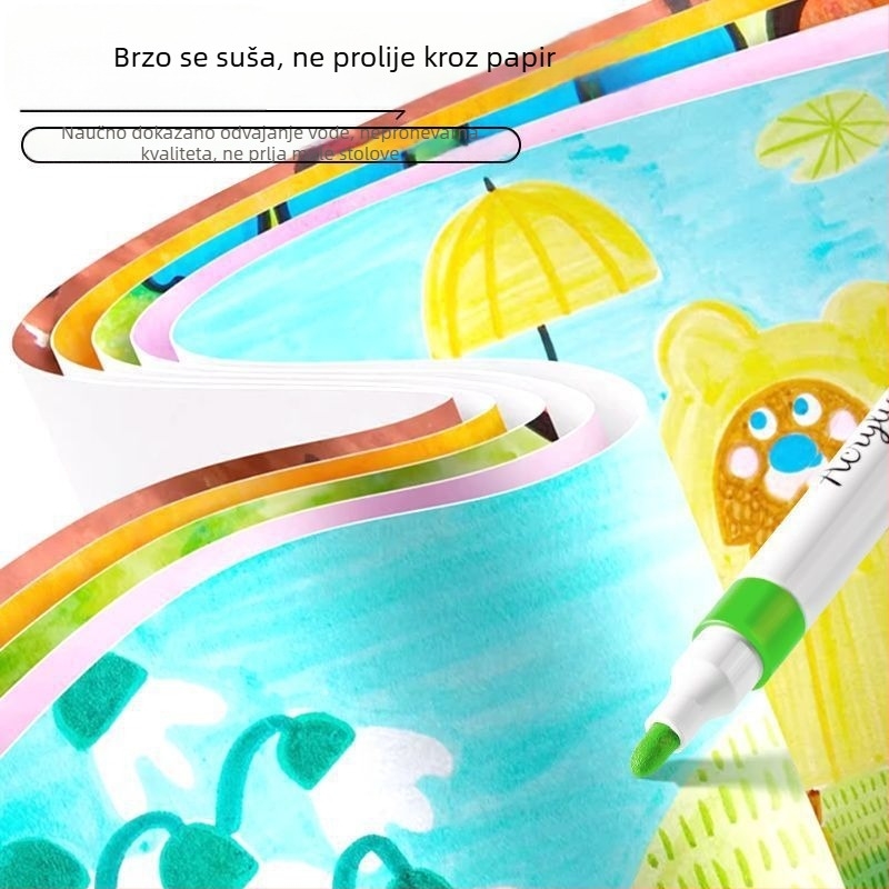 True Color akril marker s mekanim vrhom za umjetnost, velik kapacitet, osnovno pakiranje