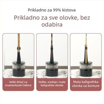 Višenamjenski jednokratni držač za olovku s anti-isušenom četkom, hidratacijskom olovkom i džepom za kačenje — plastika, model 11, brend: Tt/daily practice, otisak logotipa, prilagodba