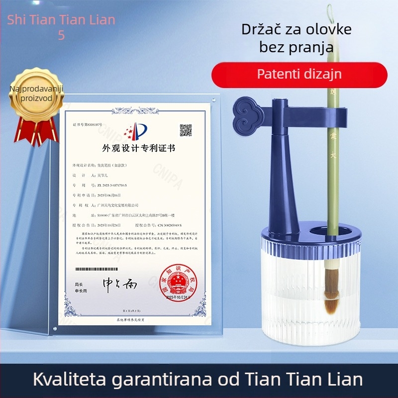 Višenamjenski jednokratni držač za olovku s anti-isušenom četkom, hidratacijskom olovkom i džepom za kačenje — plastika, model 11, brend: Tt/daily practice, otisak logotipa, prilagodba