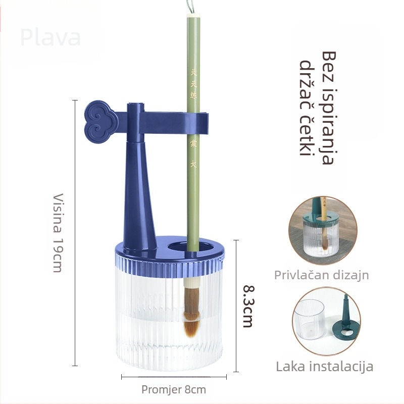Višenamjenski jednokratni držač za olovku s anti-isušenom četkom, hidratacijskom olovkom i džepom za kačenje — plastika, model 11, brend: Tt/daily practice, otisak logotipa, prilagodba