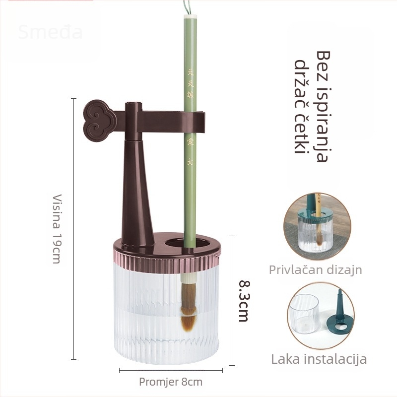 Višenamjenski jednokratni držač za olovku s anti-isušenom četkom, hidratacijskom olovkom i džepom za kačenje — plastika, model 11, brend: Tt/daily practice, otisak logotipa, prilagodba