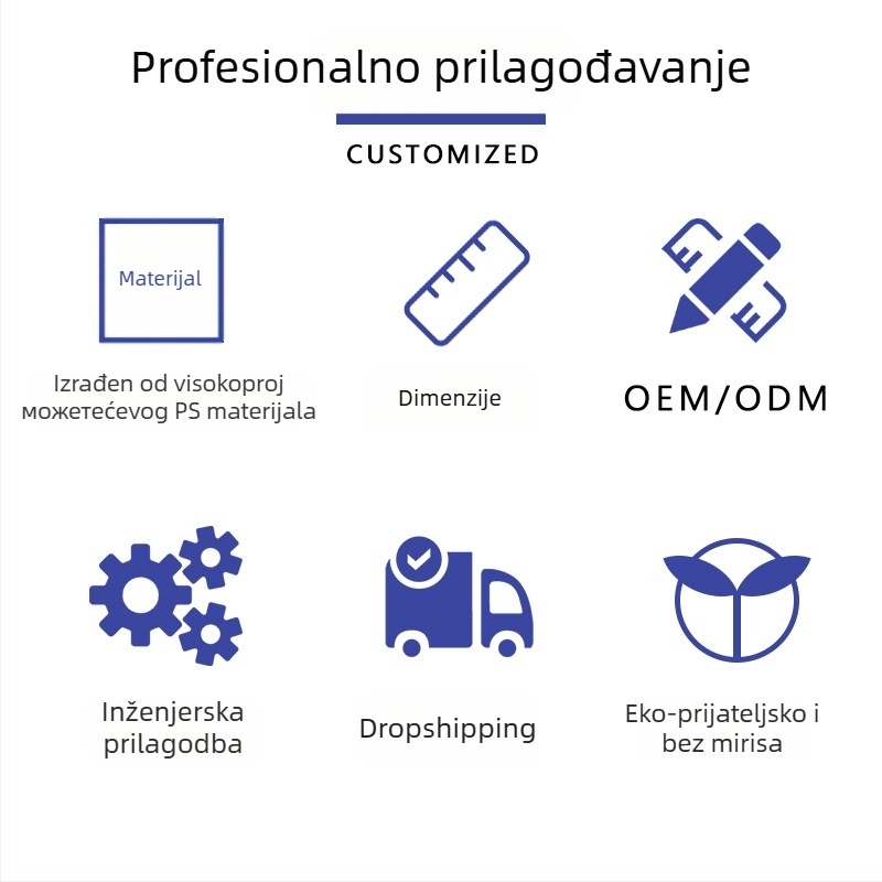 Keji K-511 plastični držač za olovke, stolni, kvadratnog oblika, prozirni višenamjenski organizator kancelarijske potrepštine s nagibnim umetkom