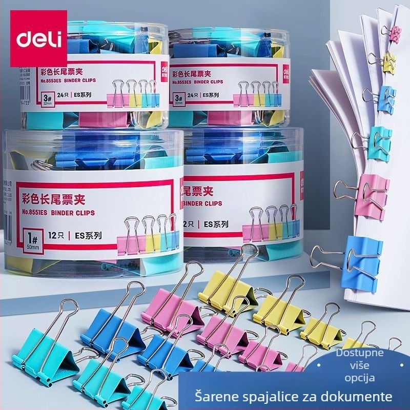 Deli metalni klipovi – set kolekcija papirnih klipova