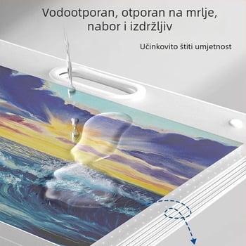 Album za pohranu umjetničkih papira, plastični, model LZ-DCHC, branda Good, 4 stranice, tisk logotipa: Da