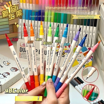 Geng xi Dvostruki akrilni marker s mekanim vrhom četke, periva