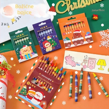 Cartoon Christmas Crayon Set A1812 – plastično kućište, glavna namjena: crtanje grafita, Model: A1812, IP odobrenje: Da (Art Wenchuang)