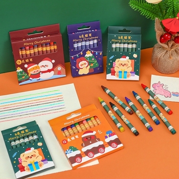 Cartoon Christmas Crayon Set A1812 – plastično kućište, glavna namjena: crtanje grafita, Model: A1812, IP odobrenje: Da (Art Wenchuang)