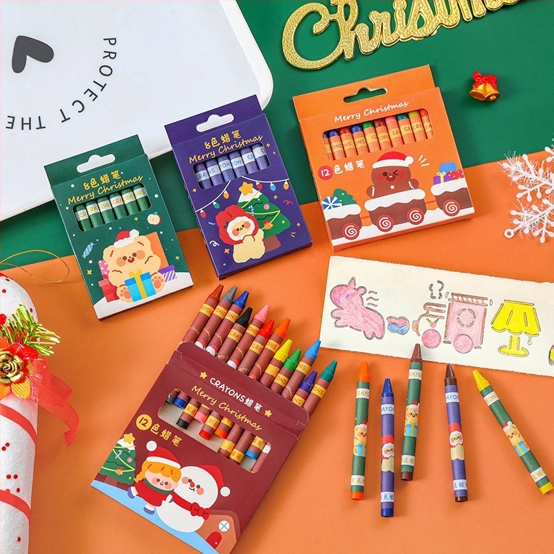 Cartoon Christmas Crayon Set A1812 – plastično kućište, glavna namjena: crtanje grafita, Model: A1812, IP odobrenje: Da (Art Wenchuang)