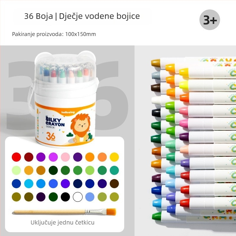 Dječje slikarske štapiće – Jiyu Painted Stick, jednostrani vrh, plastično kućište, ovlaštena privatna marka