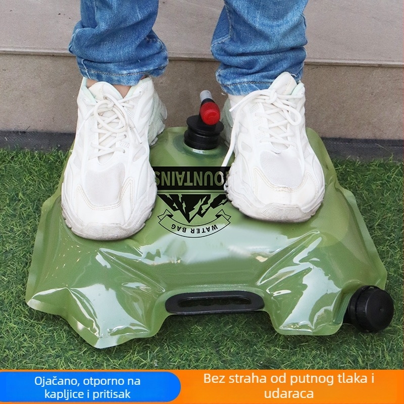 Vanjska vreća za vodu za kampiranje, debeli sklopivi spremnik za vodu, prehrambena kvaliteta, PE+nylon+PET, Zhongheng