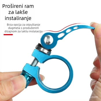 Fengen aluminijska stezaljka za sedlenu cijev bicikla s brzim oslobađanjem, unisex, prilagodljivo