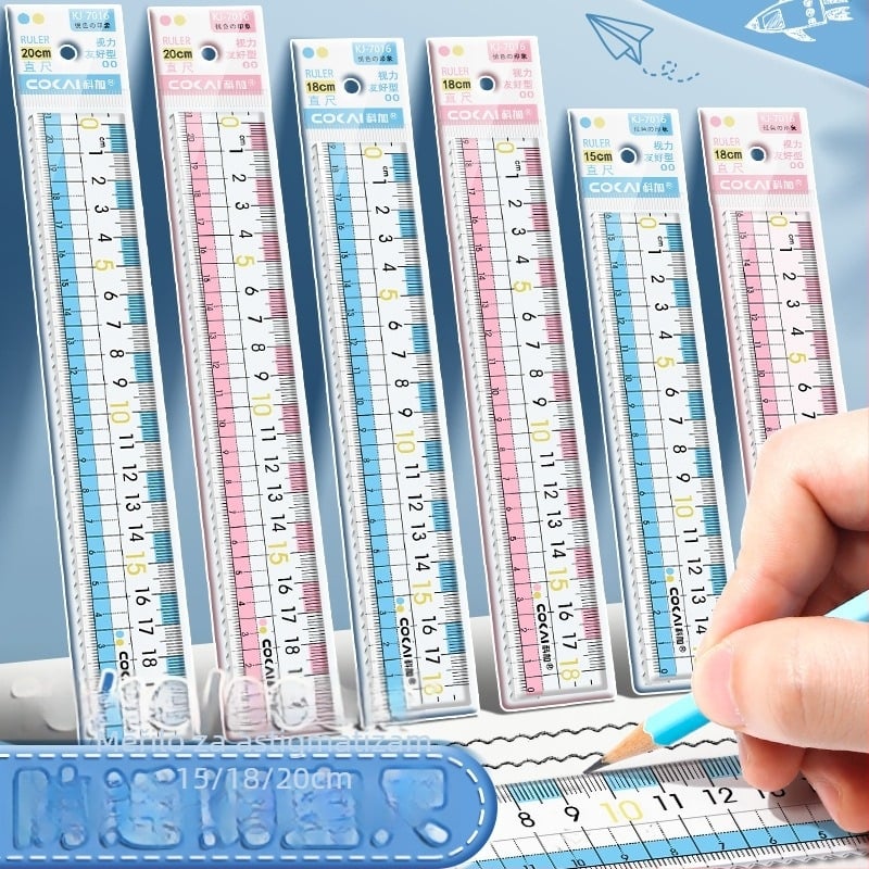 Antimyopijsko ravnalo, model K-7015-p, plastično, 12 g, bez logotipa