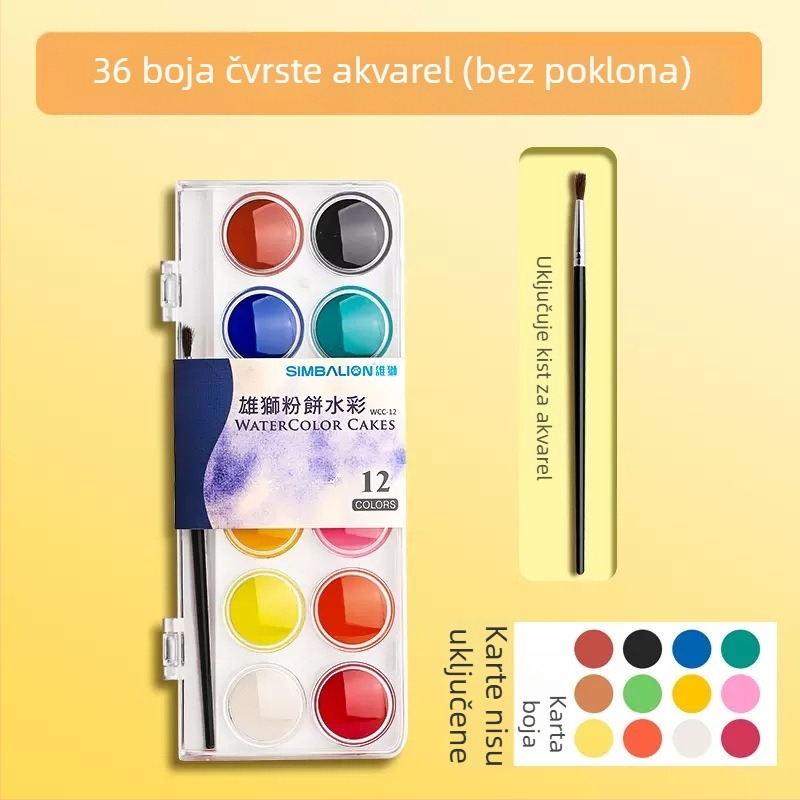 Lion čvrsti gouache set boja, kutija od 24 komada, nije uvezeno, bez IP ovlaštenja
