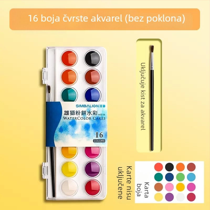Lion čvrsti gouache set boja, kutija od 24 komada, nije uvezeno, bez IP ovlaštenja