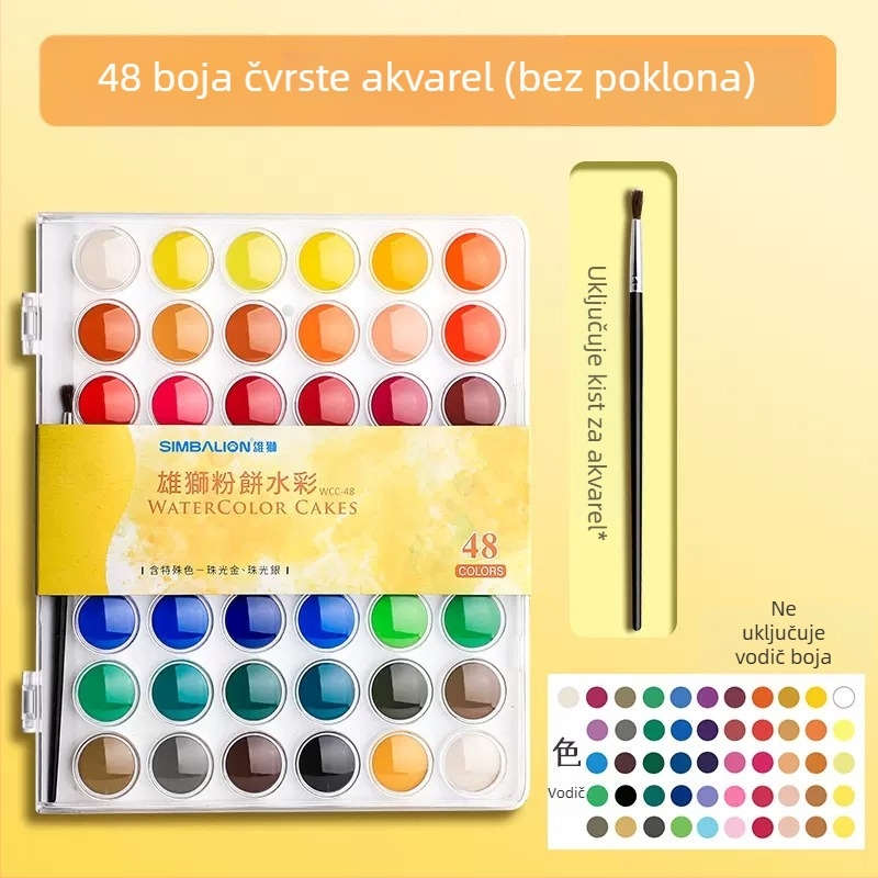 Lion čvrsti gouache set boja, kutija od 24 komada, nije uvezeno, bez IP ovlaštenja