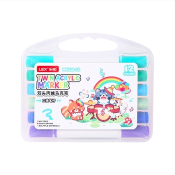 Lexuan dvostrani akrilni marker za djecu – set za umjetnost i grafite