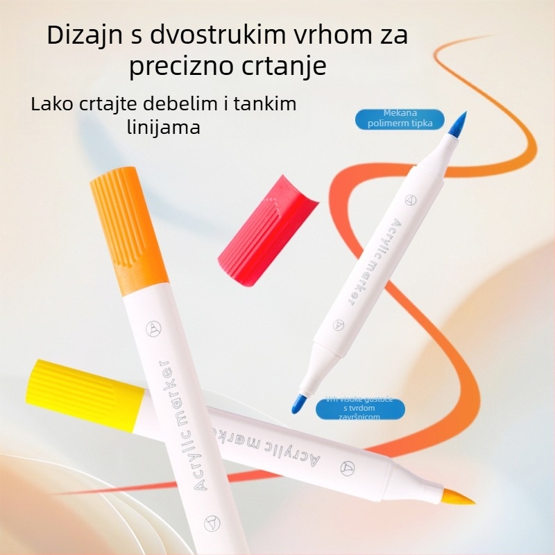 Lexuan dvostrani akrilni marker za djecu – set za umjetnost i grafite