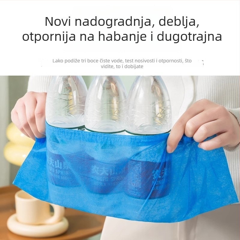 Jednokratne navlake za cipele za unutarnju upotrebu, debeli netkani materijal, prašinska zaštita, vodootporni, protuklizni.