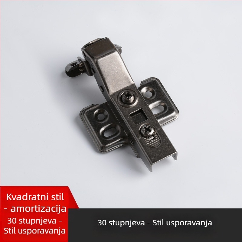 Šarki za vrata s aluminijskim okvirom – višestruki kutovi 30°/45°, hidraulički amortizer, za staklena vrata