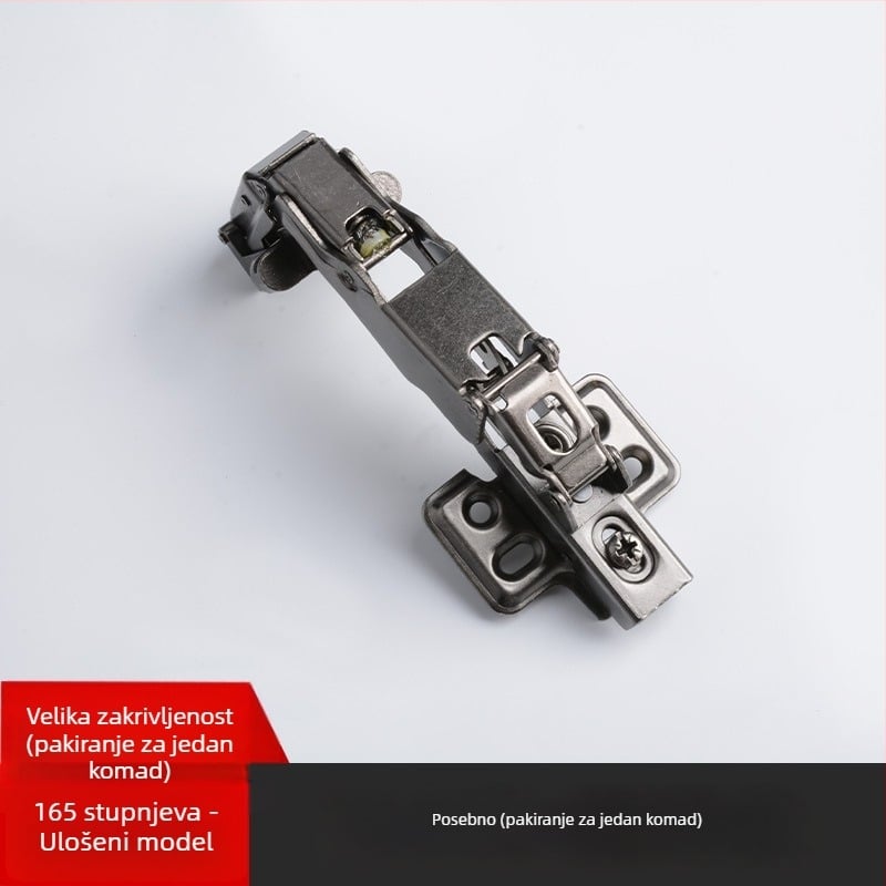 Šarki za vrata s aluminijskim okvirom – višestruki kutovi 30°/45°, hidraulički amortizer, za staklena vrata