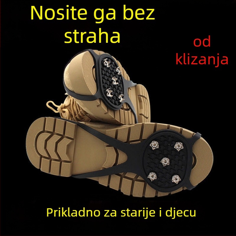 Vanjski petozubni ledeni klinovi za obuću — vodootporni, otporni na prljavštinu, jednostavni za čišćenje (moderan minimalistički dizajn)