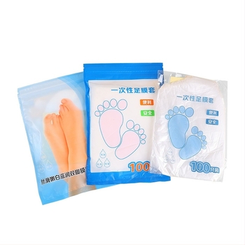 Jednokratna PE maska za stopala, eksfolirajuća njega stopala, vodootporna, prozirna