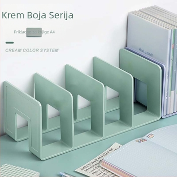 Plastični uspravni držač datoteka s četiri pretinca za ured