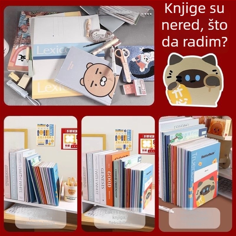 Deli Tb650 Metalni Držač za Knjige za Stol