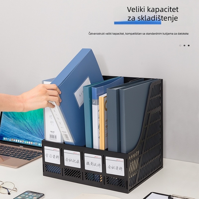 Regal za dokumente 9848, četiri razine, PP materijal, stolni organizator