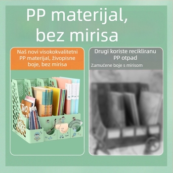 Police za dokumente za ured, 4 razine, model 8816, PP materijal