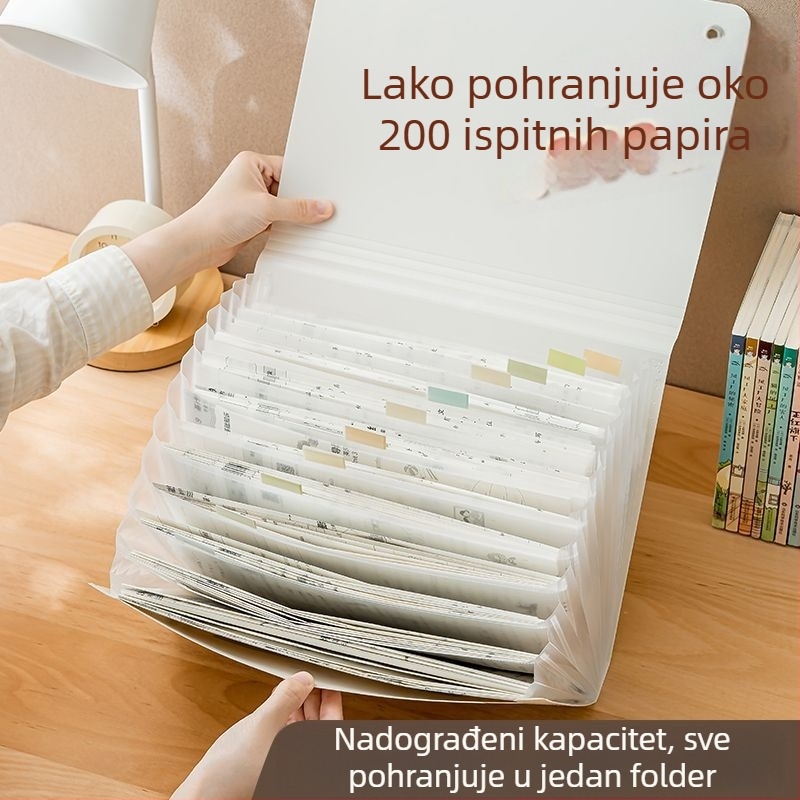 PP prozirni album za dokumente i nagrade, model SD-N325, 13 stranica, tiskani logotip, mogućnost prilagodbe