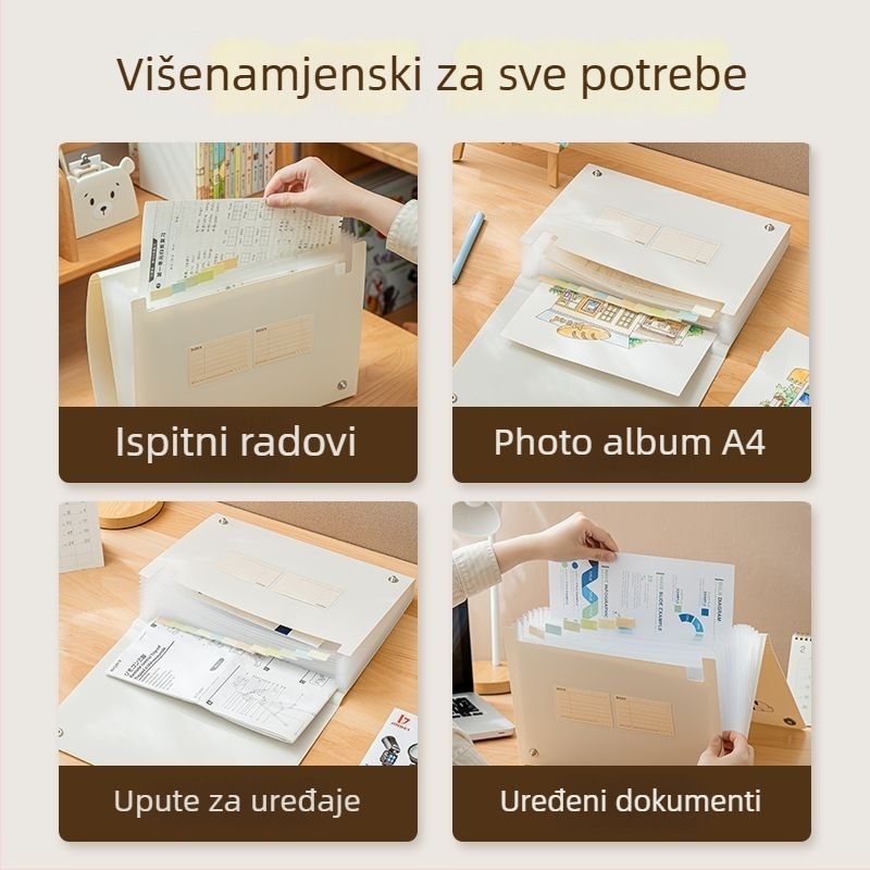 PP prozirni album za dokumente i nagrade, model SD-N325, 13 stranica, tiskani logotip, mogućnost prilagodbe