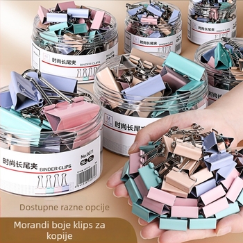 Klip za dokumente s dugim repom, dovetail dizajn, nehrđajući čelik — Reversal