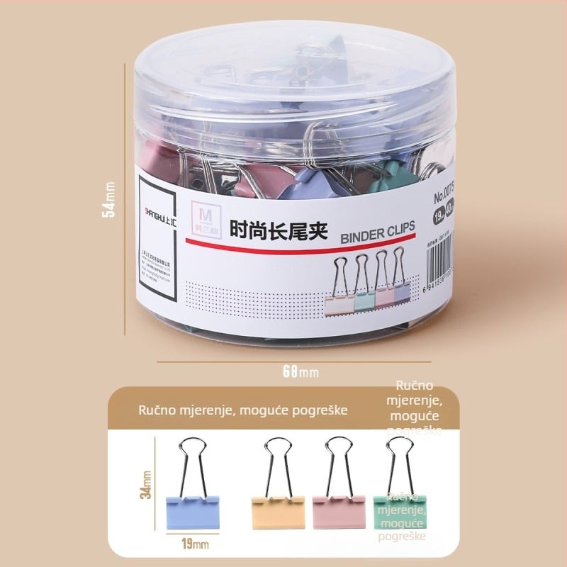 Klip za dokumente s dugim repom, dovetail dizajn, nehrđajući čelik — Reversal