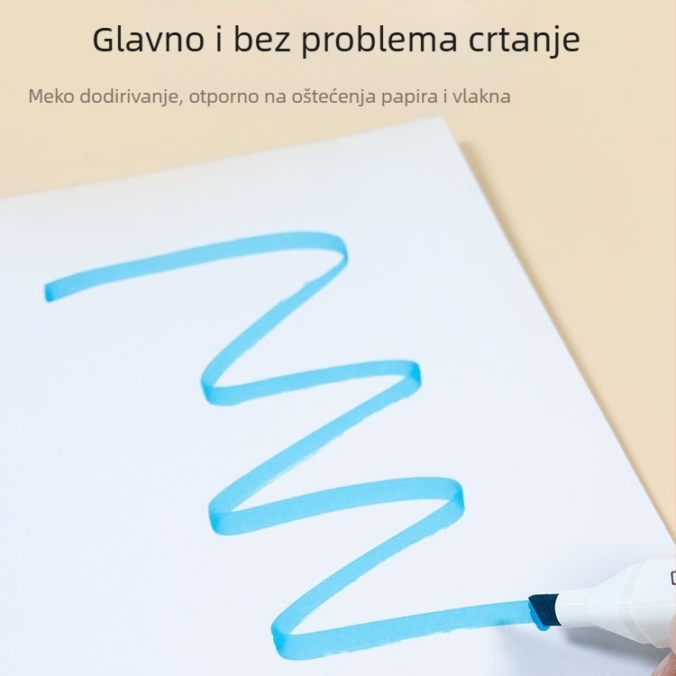 Male Lion marker s dvostrukim vrhom, tinta na bazi ulja i akvarela, napunjiv, za djecu i ručnu animaciju