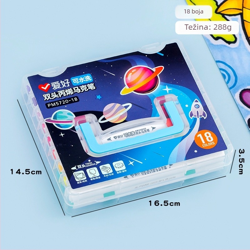 Hobby dvostrano završni akrilni marker za početak školske godine i darovi učenicima