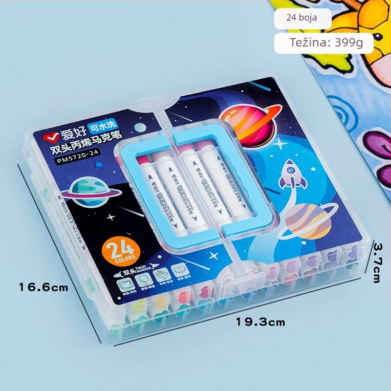 Hobby dvostrano završni akrilni marker za početak školske godine i darovi učenicima