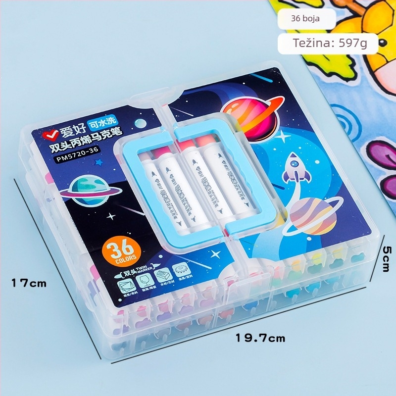 Hobby dvostrano završni akrilni marker za početak školske godine i darovi učenicima