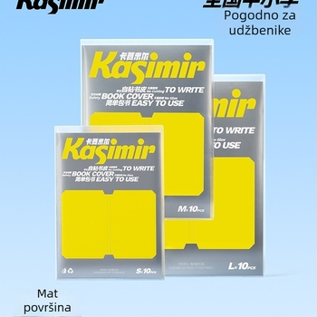 Prozirne samoljepljive korice za školske knjige za prvi i drugi razred (oba sveska); materijal: svilen cvijet; poklon za razredne prijatelje