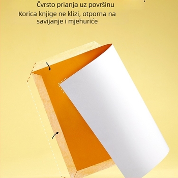 Prozirne samoljepljive korice za školske knjige za prvi i drugi razred (oba sveska); materijal: svilen cvijet; poklon za razredne prijatelje