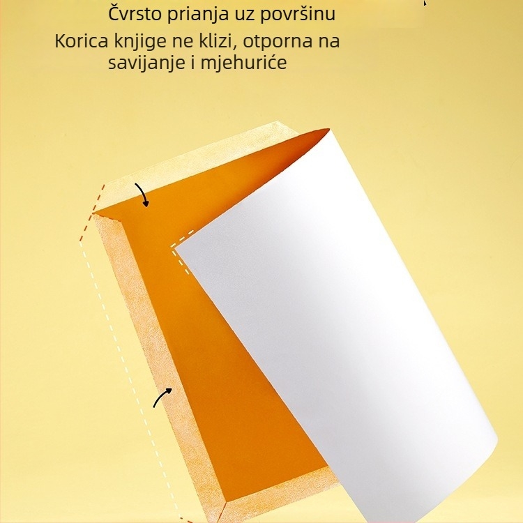 Prozirne samoljepljive korice za školske knjige za prvi i drugi razred (oba sveska); materijal: svilen cvijet; poklon za razredne prijatelje