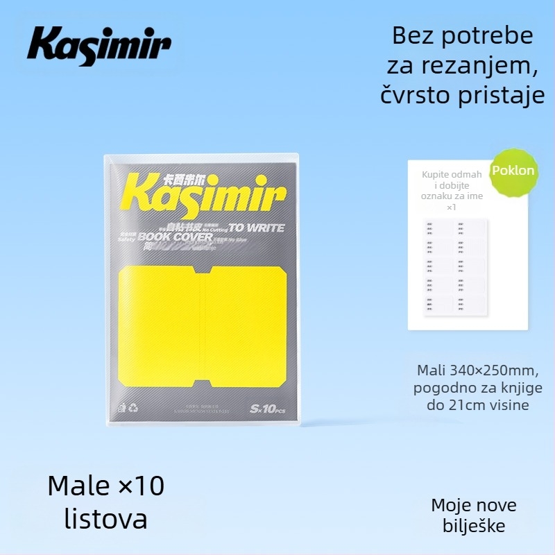 Prozirne samoljepljive korice za školske knjige za prvi i drugi razred (oba sveska); materijal: svilen cvijet; poklon za razredne prijatelje