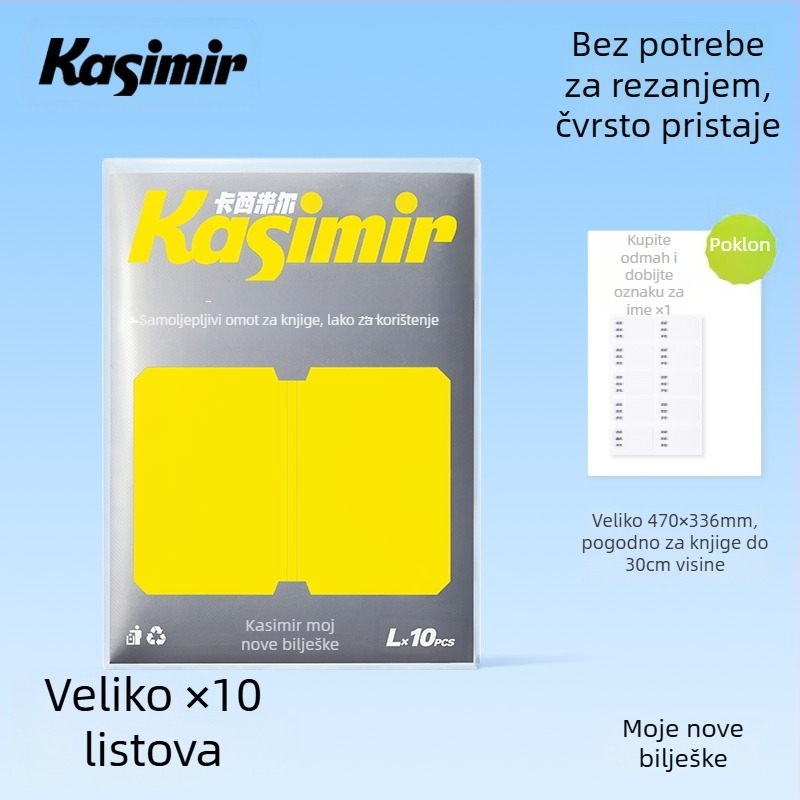 Prozirne samoljepljive korice za školske knjige za prvi i drugi razred (oba sveska); materijal: svilen cvijet; poklon za razredne prijatelje
