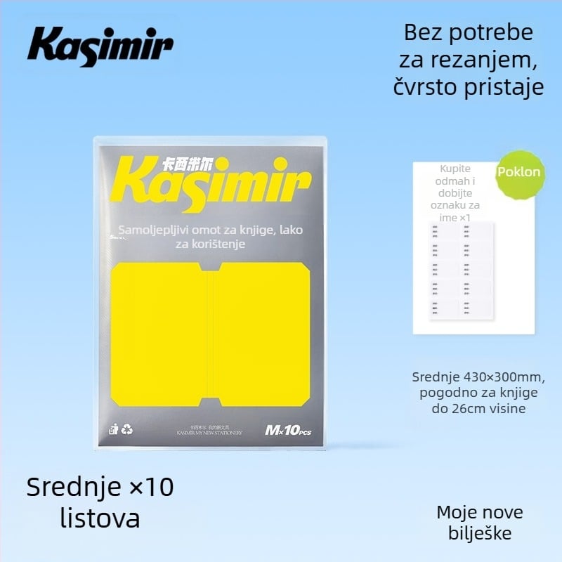 Prozirne samoljepljive korice za školske knjige za prvi i drugi razred (oba sveska); materijal: svilen cvijet; poklon za razredne prijatelje