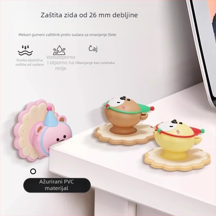 Kreativne naljepnice za zaštitu od udara na vrata uz zaštitne trake za ručke i naljepnice za vrata hladnjaka | Šifra Xlmfzd, Marka Friendly, Pakiranje Regular Fit, Duljina Regular Fit