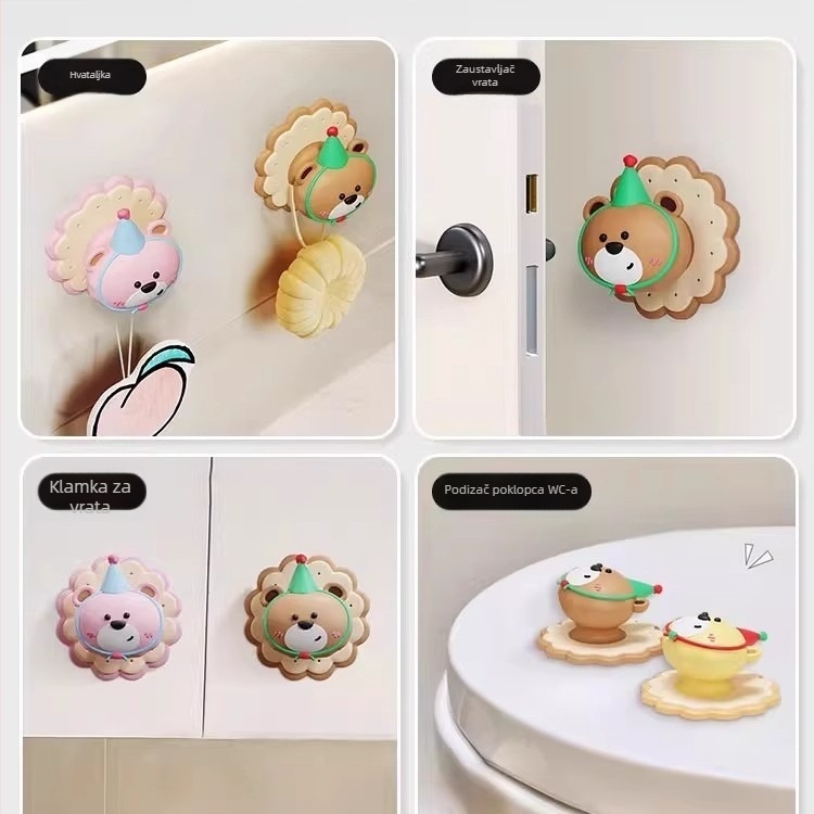 Kreativne naljepnice za zaštitu od udara na vrata uz zaštitne trake za ručke i naljepnice za vrata hladnjaka | Šifra Xlmfzd, Marka Friendly, Pakiranje Regular Fit, Duljina Regular Fit