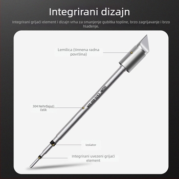 Bozan 470 serija – Vrh za lemilo s grijaćim jezgram; oblici: horseshoe, round, pointed, flat – Visoka snaga, univerzalno
